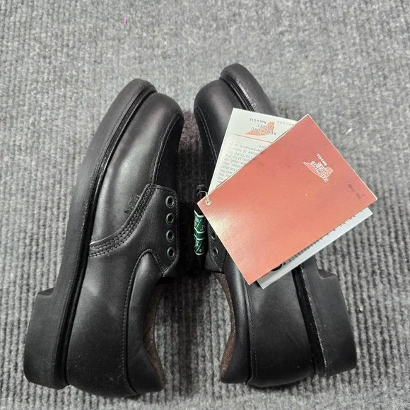 Red Wing Steel Toe Oxford Work Shoes Mens Size 7 D‎ Black SuperSole Made USA NEW